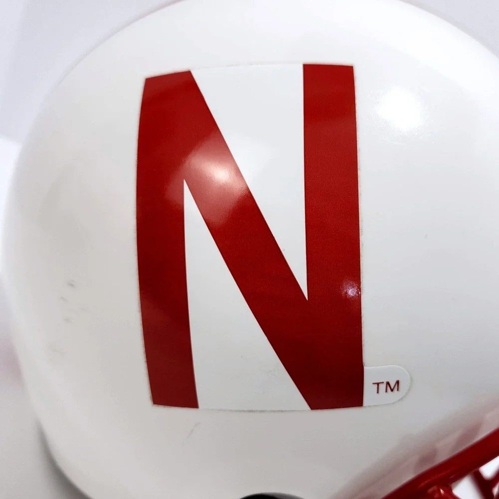 Franklin Nebraska Cornhuskers Plastic Display Youth Football Helmet White‎ Red
